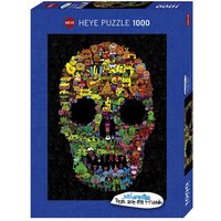 Heye - Standardpuzzle - Doodle Skull 1000 Teile Heye - Standardpuzzle - Doodle Skull 1000 Teile von Athesia