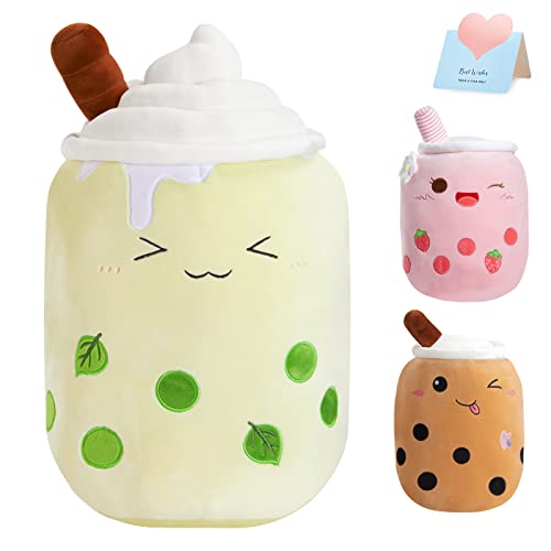 Athoinsu Grünes Boba-Tee-Plüschkissen, 50,8 cm, riesiges Kawaii-Matcha-Plüschtier, Spielzeug, Geburtstag, Weihnachten, Urlaub, Valentinstag, Geschenke für Kinder, Mädchen, Jungen Athoinsu Grünes Boba-Tee-Plüschkissen, 50,8 cm, riesiges Kawaii-Matcha-Plüschtier, Spielzeug, Geburtstag, Weihnachten, Urlaub, Valentinstag, Geschenke für Kinder, Mädchen, Jungen von Athoinsu