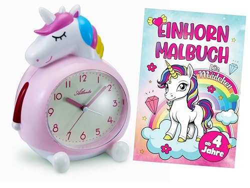 Atlanta Kinderwecker ohne Ticken mit Musik + Malbuch Einhorn - 2163/17 BU Atlanta Kinderwecker ohne Ticken mit Musik + Malbuch Einhorn - 2163/17 BU von Atlanta