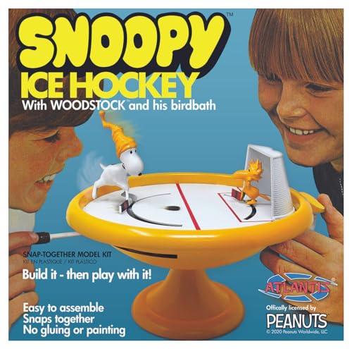ATLANTIS Snoopy und Woodstock Eishockeyspiel, zum Bauen und Spielen von Atlantis