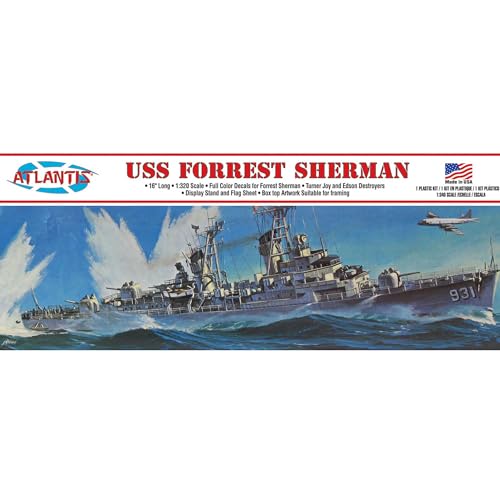 Atlantis Plastic Model Kit-USS Forrest Sherman Destroyer von Atlantis