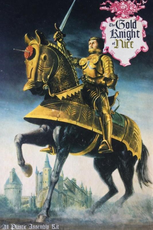 Der Goldene Ritter von Nizza zu Pferd von Atlantis