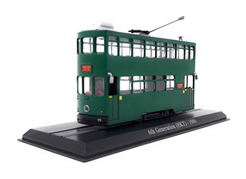 Atlas Straßenbahn Hong Kong Tram 6. Generation 1986 Standmodell ohne Funktion Miniaturmodell Kunststoff 1:87 H0 von Atlas Limited Edition