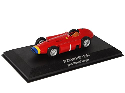 Atlas Ferrari D50 1956 Rot Juan Manuel Fangio Formel 1 1/43 Modell Auto mit individiuellem Wunschkennzeichen von Atlas