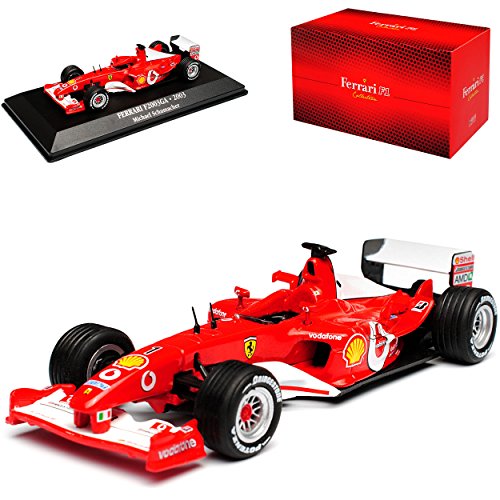 Atlas Ferrari F2003 GA Michael Schumacher Weltmeister Formel 1 1/43 Modell Auto mit individiuellem Wunschkennzeichen von Atlas