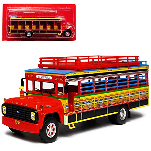 Ford F-600 Chiva Kolumbien Rot Bus 1/43 Atlas Modell Auto Ford F-600 Chiva Kolumbien Rot Bus 1/43 Atlas Modell Auto von AtIas