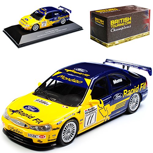 Atlas Ford Mondeo Zetec Alain Menu 2000 BTCC Champion 2. Generation 1996-2000 mit Sockel 1/43 Modell Auto mit individiuellem Wunschkennzeichen von Atlas