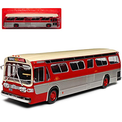 Atlas GM General Motors Fishbowl TDH 5301 Bus 1/43 Modell Auto mit individiuellem Wunschkennzeichen von Atlas