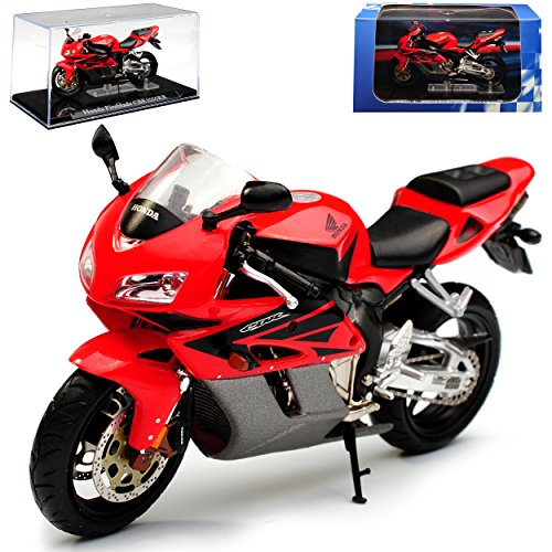 Atlas Hon-da Fireblade CBR1000RR Rot Schwarz mit Sockel und Vitrine 1/24 Modell Motorrad mit individiuellem Wunschkennzeichen Atlas Hon-da Fireblade CBR1000RR Rot Schwarz mit Sockel und Vitrine 1/24 Modell Motorrad mit individiuellem Wunschkennzeichen von atlas editions