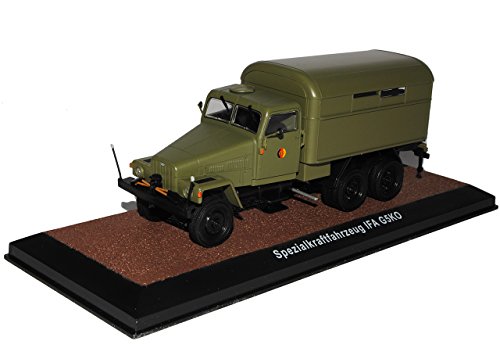 Atlas IFA G5K0 Spezialkraftfahrzeug DDR Arme NVA Grün LKW 1/43 Modell Auto mit individiuellem Wunschkennzeichen von Atlas