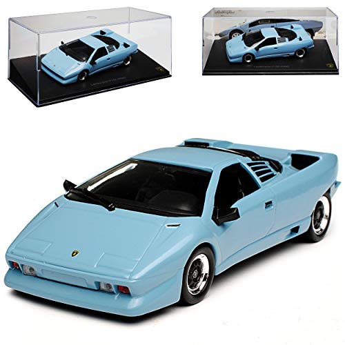 Atlas Lamborgihini P132 Concept Diablo Coupe Blau 1986 1/43 Modell Auto mit individiuellem Wunschkennzeichen von Atlas