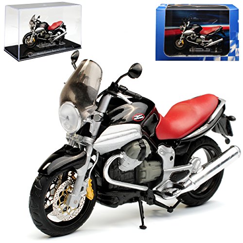 Atlas Moto Guzzi Breva V1100 Schwarz mit Sockel und Vitrine 1/24 Modell Motorrad mit individiuellem Wunschkennzeichen Atlas Moto Guzzi Breva V1100 Schwarz mit Sockel und Vitrine 1/24 Modell Motorrad mit individiuellem Wunschkennzeichen von atlas editions