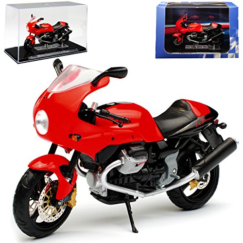 Moto Guzzi V11 Le Mans Rot mit Sockel und Vitrine 1/24 Atlas Modell Motorrad Moto Guzzi V11 Le Mans Rot mit Sockel und Vitrine 1/24 Atlas Modell Motorrad von AtIas