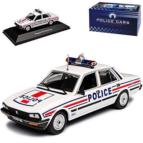 Atlas Peugeot 505 Danielson Police Polizei 1979-1992 1/43 Modell Auto von Atlas