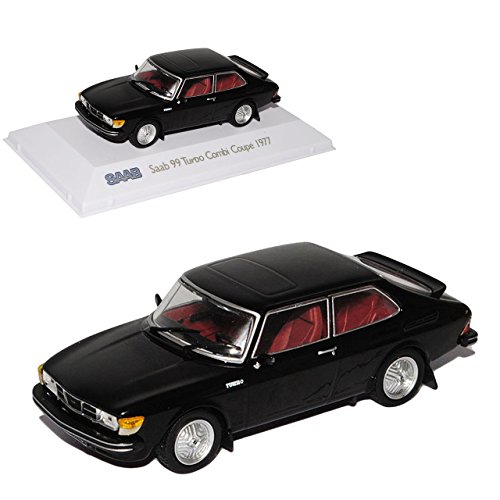 Atlas Saab 99 Turbo Combi Coupe Schwarz 1968-1984 1/43 Modell Auto mit individiuellem Wunschkennzeichen von Atlas