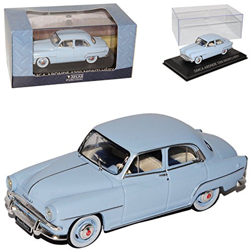 Atlas Simca Aronde 1300 Montlhery Limousine Blau Grau mit Sockel und Vitrine 1/43 Modell Auto Atlas Simca Aronde 1300 Montlhery Limousine Blau Grau mit Sockel und Vitrine 1/43 Modell Auto von atlas editions