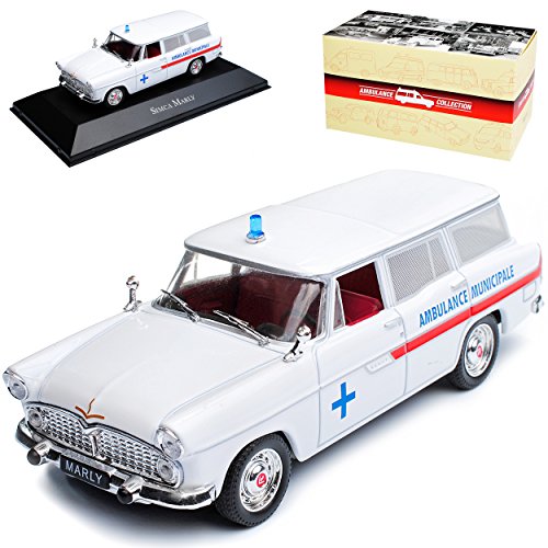 Atlas Simca Vedette Kombi Marly Ambulance Krankenwagen Weiss 1954-1966 1/43 Modell Auto von Atlas