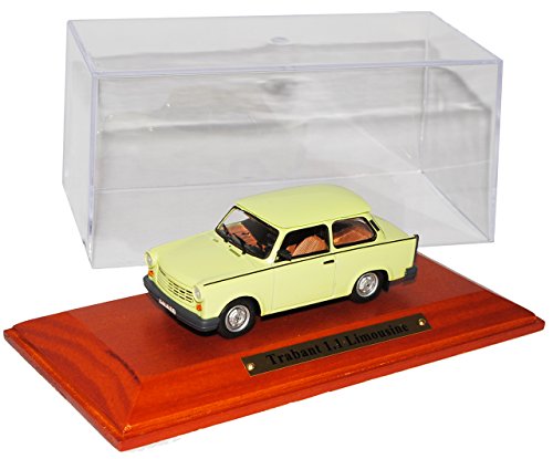 Atlas Trabant 601 1.1 Limousine Grün DDR 1/43 Modell Auto mit individiuellem Wunschkennzeichen von Atlas