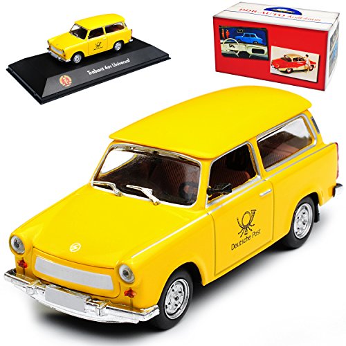 Atlas Trabant 601 Universal Kombi Gelb Deutsche Post 1964-1990 DDR 1/43 Modell Auto mit individiuellem Wunschkennzeichen Atlas Trabant 601 Universal Kombi Gelb Deutsche Post 1964-1990 DDR 1/43 Modell Auto mit individiuellem Wunschkennzeichen von atlas editions