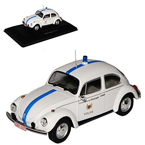 Atlas Volkwagen Käfer Coupe Weiss Police Polizei 1/43 Modell Auto Atlas Volkwagen Käfer Coupe Weiss Police Polizei 1/43 Modell Auto von Atlas