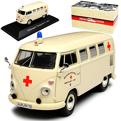 Atlas Volkwagen T1 Beige DRK Krankenwagen Samba Bully Bus 1950-1967 1/43 Modell Auto Atlas Volkwagen T1 Beige DRK Krankenwagen Samba Bully Bus 1950-1967 1/43 Modell Auto von Volkswagen