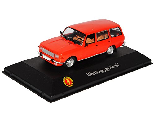 Atlas Wartburg 353 Kombi Rot DDR 1/43 Modell Auto von Atlas