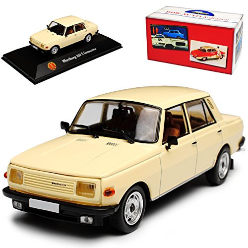 Atlas Wartburg 353 S De Luxe Limousine Beige 1966-1989 1/43 Modell Auto mit individiuellem Wunschkennzeichen von Atlas