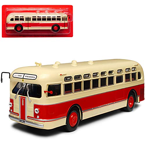 Atlas Zis 154 Beige Rot Bus 1946-1950 1/43 Modell Auto von Atlas