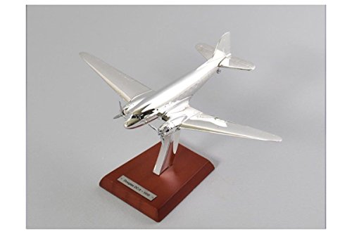 Douglas DC-3 Silbernes FlugzDHg Fertigmodell Maßstab 1:200 von Atlas