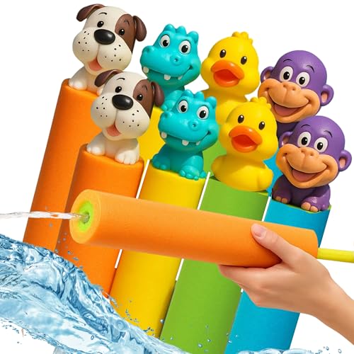 Squirter Guns für Kinder, Wasserpistole, Pool Spritzwasser Blaster, Strand Essentials, Pool Deals, Strand Spielzeug, 8 Pack Sommer Kleinkind Spiele Squirter Guns für Kinder, Wasserpistole, Pool Spritzwasser Blaster, Strand Essentials, Pool Deals, Strand Spielzeug, 8 Pack Sommer Kleinkind Spiele von Atlasonix