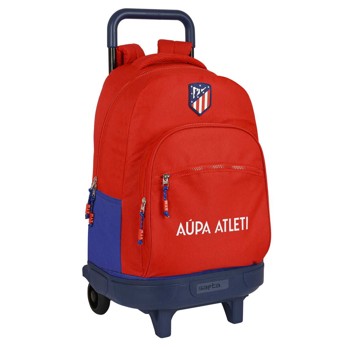 Schulrucksack mit Rädern Atlético Madrid Rot Marineblau (33 x 45 x 22 cm) von Atlético Madrid