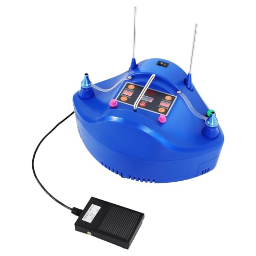 1200W Luftballonpumpe Elektrische Ballonpumpe Inflator Timing 0-9.9s Quantitative Elektrische Luftpumpe Gleichzeitig Ballon Inflator Ballonaufblasgerät Inflatorgebläse Tragbare Pumpe von Atnhyruhd