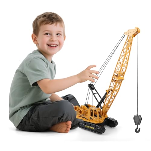 Spielzeug-Kranwagen aus Metall für Kinder ab 3 Jahren – Robustes Druckguss-Konstruktionsfahrzeug mit manuellem Hebearm – Baufahrzeug Spielzeug für Jungen 4–12 Jahre – Geschenk zu Geburtstag & Weihnach Spielzeug-Kranwagen aus Metall für Kinder ab 3 Jahren – Robustes Druckguss-Konstruktionsfahrzeug mit manuellem Hebearm – Baufahrzeug Spielzeug für Jungen 4–12 Jahre – Geschenk zu Geburtstag & Weihnach von AtomDream Tech