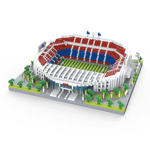 Atomic Building Barcelona Football Club Camp NOU Stadion. Modell zum Zusammenbau mit Nanoblöcken. Mehr als 3500 Stück von Atomic Building