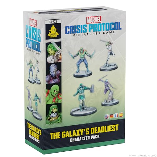 ATOMIC MASS GAMES, Marvel: Crisis Protocol – The Galaxy's Deadliest (Die Tödlichsten der Galaxie), Charakter-Erweiterung, Tabletop, 2 Spieler, ab 14+ Jahren, 90-120 Minuten, Deutsch, Mehrsprachig von Atomic Mass Games