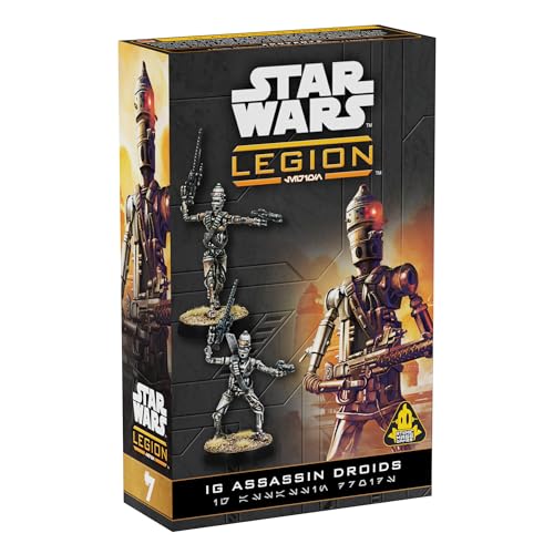 ATOMIC MASS GAMES, Star Wars: Legion – IG Assassin Droids (IG-Attentäterdroiden), Erweiterung, Tabletop, 2 Spieler, ab 14+ Jahren, 120-180 Minuten, Deutsch, Mehrsprachig von Asmodee