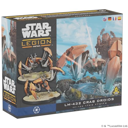 Atomic Mass | Star Wars Legion LM-432 Crab Droid Unit Erweiterungs-Miniaturspiel auf Englisch für Kinder ab 14 Jahren | Würfelrollendes Kriegsspiel für 2 Spieler | Erweiterung für Star Wars Legion von Atomic Mass Games