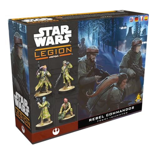 Atomic Mass Games, Star Wars: Legion – Rebel Commandos (Rebellenkommandos), Erweiterung, Tabletop, 2 Spieler, ab 14+ Jahren, 120-180 Minuten, Deutsch, Mehrsprachig von Asmodee