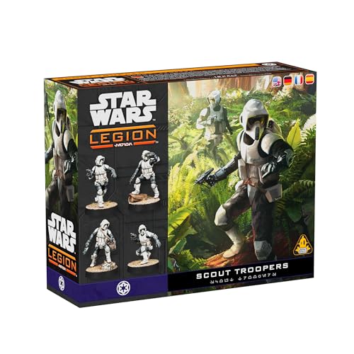 ATOMIC MASS GAMES, Star Wars: Legion – Scout Troopers (Scout-Truppen), Erweiterung, Tabletop, 2 Spieler, ab 14+ Jahren, 120-180 Minuten, Deutsch, Mehrsprachig von Atomic Mass Games