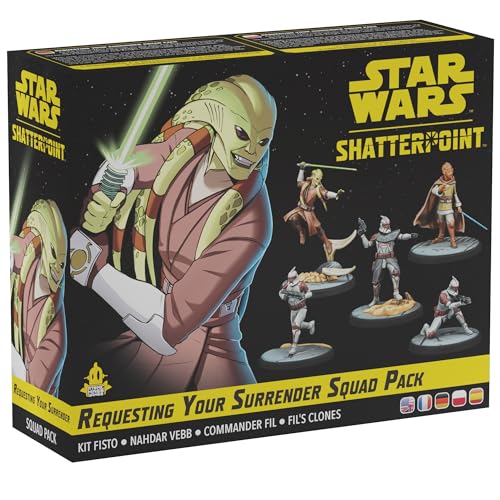 ATOMIC MASS GAMES, Star Wars: Shatterpoint – Requesting Your Surrender, Squad-Erweiterung, Tabletop, 2 Spieler, ab 14+ Jahren, 90-120 Minuten, Deutsch, Mehrsprachig von Atomic Mass Games