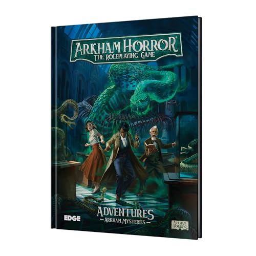 Arkham Horror The Roleplaying Game Arkham Mysteries Adventure Book - Three Standalone Scenarios, Immersive RPG for Kids & Adults, Ages 14+, 2-6 Players, 1+ Hour Playtime, Made by EDGE Studio Arkham Horror The Roleplaying Game Arkham Mysteries Adventure Book - Three Standalone Scenarios, Immersive RPG for Kids & Adults, Ages 14+, 2-6 Players, 1+ Hour Playtime, Made by EDGE Studio von Edge Studio