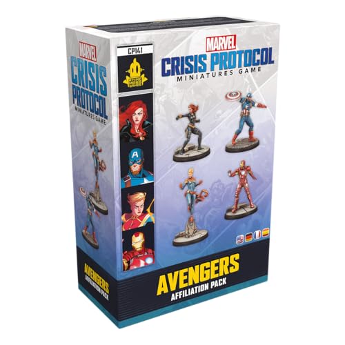 Atomic Mass Games, Marvel: Crisis Protocol – Avengers, Affiliation-Erweiterung, Tabletop, 2 Spieler, Ab 14+ Jahren, 90-120 Minuten, Deutsch, Mehrsprachig von Atomic Mass Games