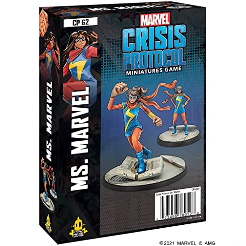 Atomic Mass Games , Ms. Marvel: Marvel Crisis Protocol, Miniatures Game, Ages 14+, 2 Players, 45 Minutes Playing Time, Various, FFGCP62 von Atomic Mass Games