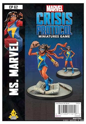 Atomic Mass Games , Ms. Marvel: Marvel Crisis Protocol, Miniatures Game, Ages 14+, 2 Players, 45 Minutes Playing Time, Various, FFGCP62 von Atomic Mass Games