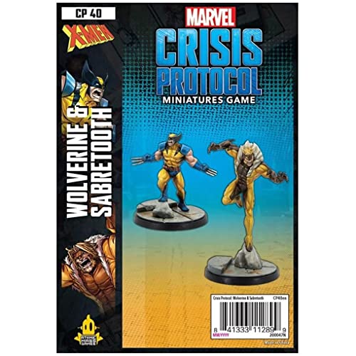 Atomic Mass Games - Marvel Crisis Protocol: Character Pack: Wolverine and Sabretooth - Miniature Game von Atomic Mass Games