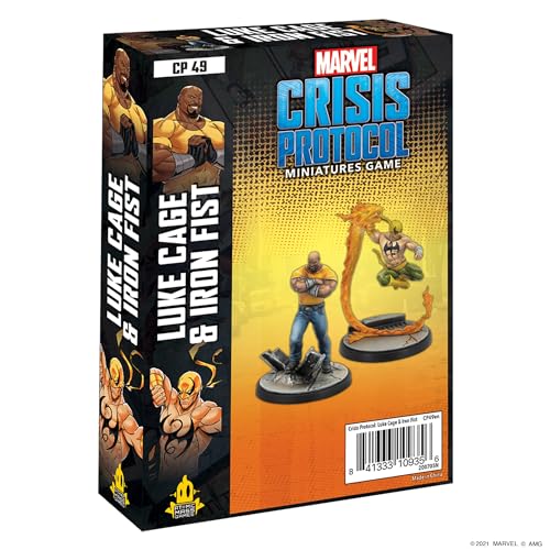 Atomic Mass Games Fantasy Flight Games - Marvel Crisis Protocol: Luke Cage and Iron Fist - Miniatures Game, Mixed, FFGCP49 von Atomic Mass Games