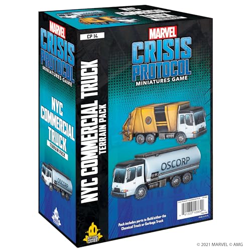 Atomic Mass Games , Marvel Crisis Protocol: NYC Commercial Truck Terrain Pack, Miniatures Game, Ages 14+, 2 Players, 90 Minutes Playing Time von Atomic Mass Games