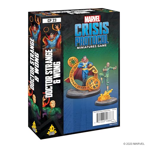 Atomic Mass Games , Marvel Crisis Protocol: Character Pack: Dr. Strange and Wong, Miniatures Game, Ages 10+, 2+ Players, 45 Minutes Playing Time von Atomic Mass Games