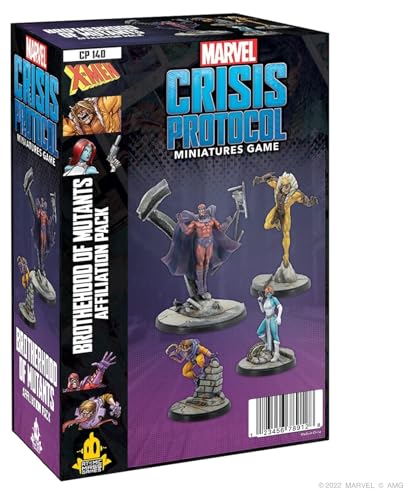 Atomic Mass Games Marvel Crisis Protocol - Brotherhood of Mutants Affiliation Pack, Miniatur-Spiel, ab 14 Jahren, für 2 Spieler, über 45 Minuten Spieldauer von Atomic Mass Games