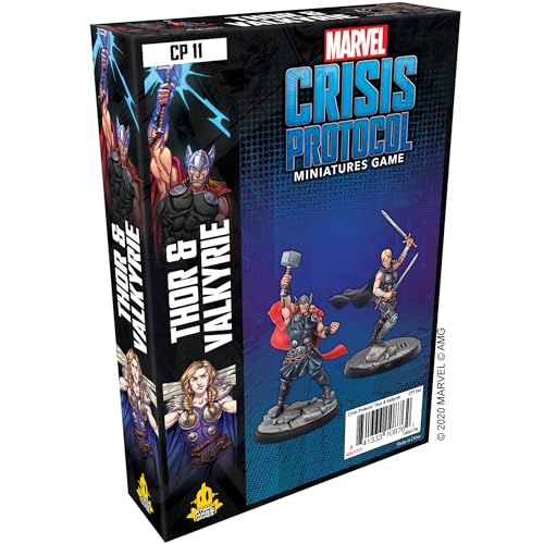 Atomic Mass Games , Marvel Crisis Protocol: Character Pack: Thor and Valkyrie , Miniatures Game , Ages 10+ , 2+ Players , 45 Minutes Playing Time von Atomic Mass Games